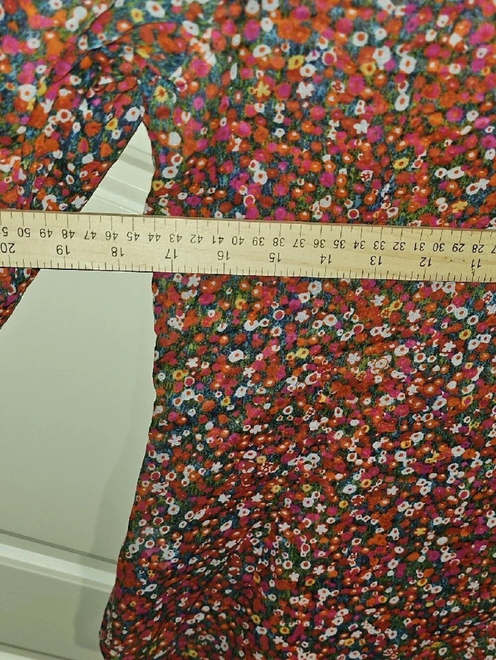 Isaac Mizrahi Women's Orange Multicolor Floral Shirt Size S - Picture 5 of 5